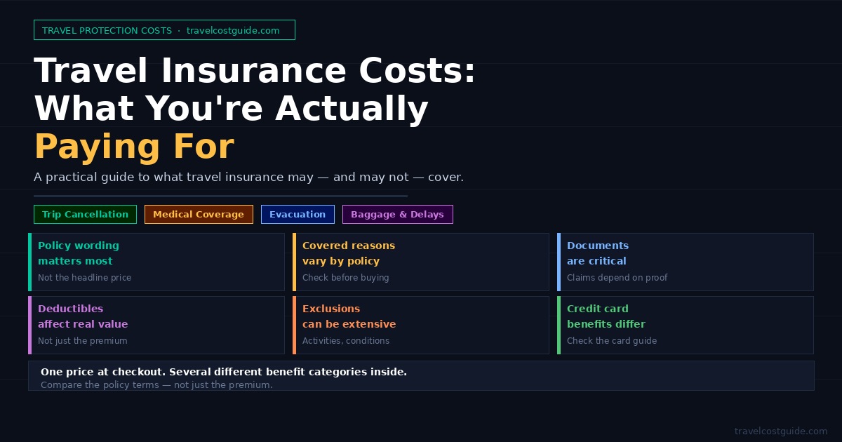 Travel insurance costs policy overview for international travelers